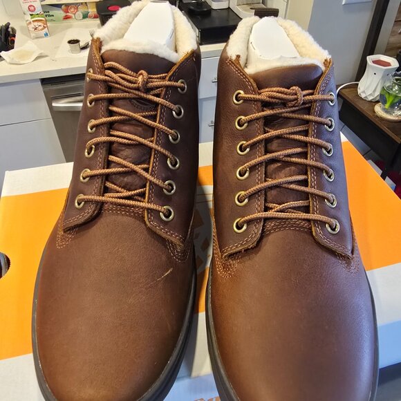 Timberland Men's Davis Square Warm Lined Chukka Rust A2G65 SZ 10.5 NEW WINTER - Picture 5 of 16